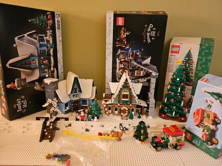 Lego Kerst Sets 10293, 10275, 40573, 40746 - Compleet, Kinderen en Baby's, Speelgoed | Duplo en Lego, Zo goed als nieuw, Lego
