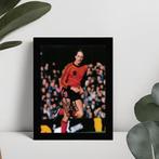 Johan Cruyff gedrukte handtekening ingelijst Oranje, Verzamelen, Sportartikelen en Voetbal, Ophalen of Verzenden
