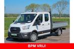Ford Transit 350 2.0 TDCI L4H1 DC Trend Open Laadbak, Adapti, Auto's, Achterwielaandrijving, 4 cilinders, Wit, Bedrijf