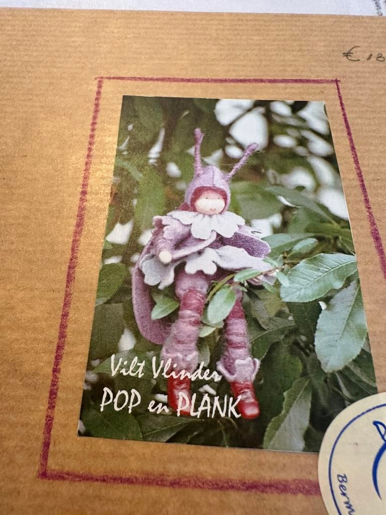 VILT VLINDER viltpatroon atelier pop en plank patroon vilt, Ophalen of Verzenden, Nieuw, Boek of Patroon