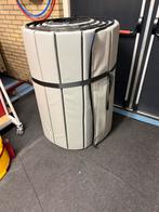 Lange blauwe turnmat, Sport en Fitness, Ophalen, Gebruikt