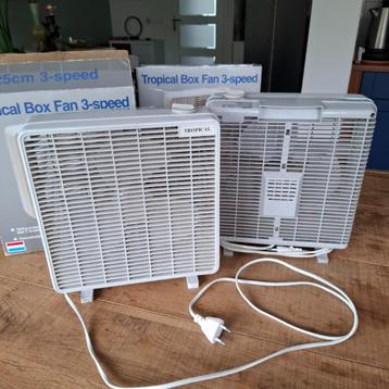 2 Tafel ventilators lichtgewicht 3 snelheden beschikbaar voor biedingen