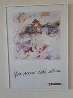 Originele Tandem computers poster, Verzamelen, Ophalen, Rechthoekig Staand, Met lijst, Nieuw