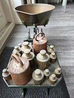 Antieke Weegschaal met Gewichten, Antiek en Kunst, Ophalen