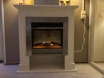 Electrische haard met verwarming 100% in orde., Ophalen, Gebruikt, Vrijstaande haard, Elektrische haard