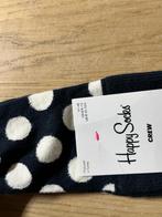 NIEUW | Happy Socks Zwart Gestipte Sokken Maat 41-46, Ophalen of Verzenden, Nieuw, Maat 43 t/m 46, Zwart