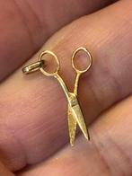 Mooi 9 karaat gouden schaartje ketting hanger, Verzenden, Zo goed als nieuw, Goud