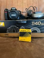 Nikon D40 met 18-55mm Lens + Extra's, Audio, Tv en Foto, Fotocamera's Digitaal, Ophalen, Gebruikt, Spiegelreflex, Nikon