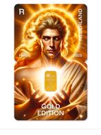 Hermes crypto stamp goud, oplage slechts 299 stuks, Ophalen of Verzenden