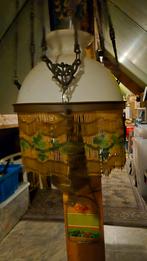 Antieke hanglamp met Chinese kralenketting, Ophalen of Verzenden