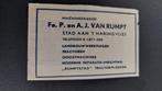 Stad aan 't Haringliet, Fa.P.en A.J.van Rumpt machinefabriek, Verzenden, Nederland