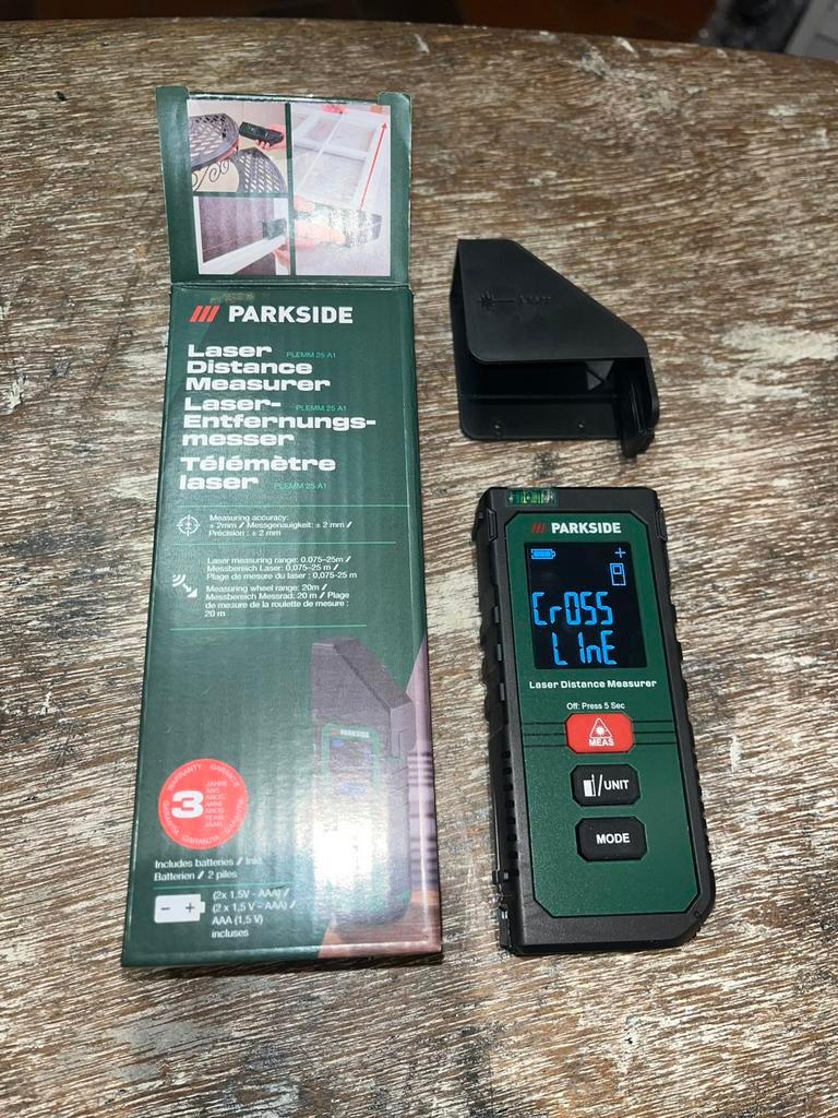 PARKSIDE 5 in 1 kruislijnlaser PLEMM 25 A1 NIEUW, Doe-het-zelf en Verbouw, Meetapparatuur, Nieuw, Overige meters, Ophalen of Verzenden