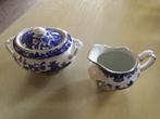 Burleigh Ware Willow England ca 1925 suikerpot en melkkan, Ophalen of Verzenden