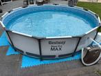 Bestway Zwembad met Warmtepomp 366 cm, Ophalen, Gebruikt, 80 tot 120 cm, Rond