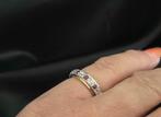 Gouden Vintage ring edelsteen robijn en diamant. 2025/568., ., Ophalen of Verzenden, ., Met edelsteen