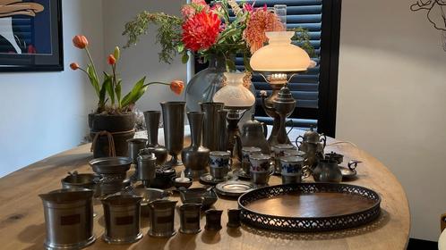 Tin verzameling, Antiek en Kunst, Antiek | Tin, Ophalen of Verzenden