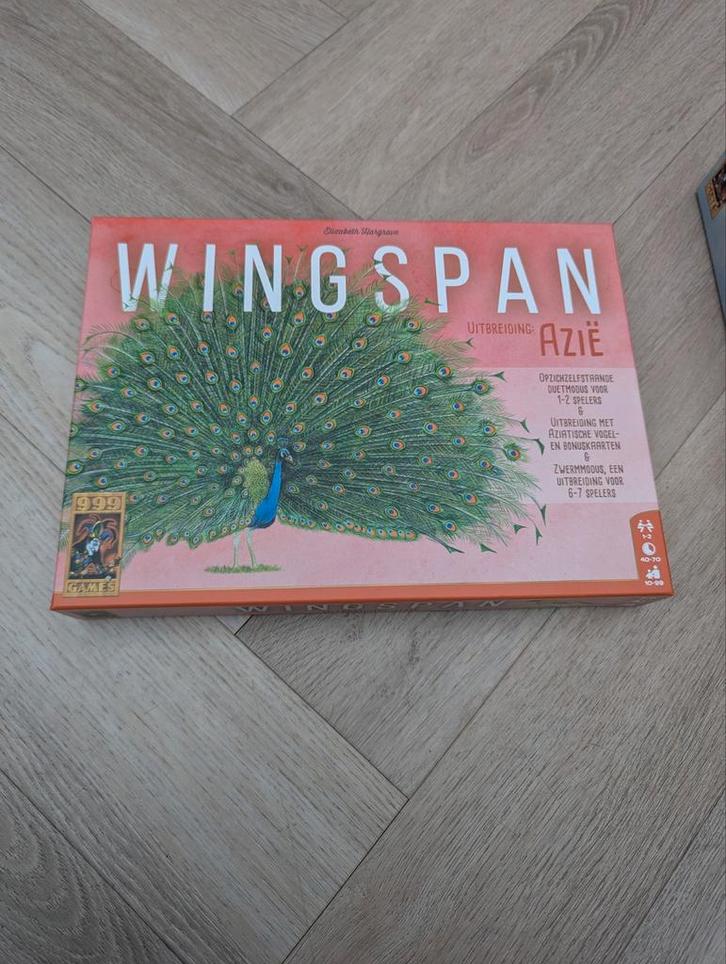 Wingspan Azië Uitbreiding - Bordspel, Hobby en Vrije tijd, Gezelschapsspellen | Bordspellen, Zo goed als nieuw, Een of twee spelers