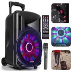 Fenton FT10-Led karaoke speaker + microfoon, Ophalen, Zo goed als nieuw, Luidspreker(s)