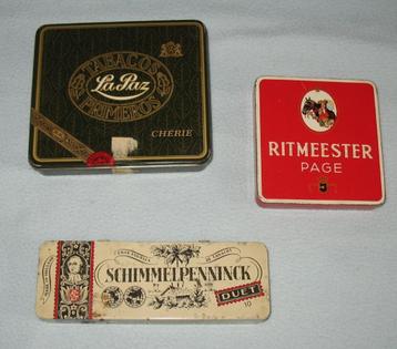 Oude sigarenblikken beschikbaar voor biedingen