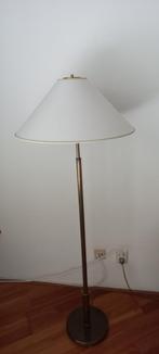 staande messing lamp met kap, Huis en Inrichting, Lampen | Vloerlampen, 150 tot 200 cm, Gebruikt, Ophalen, Klassiek