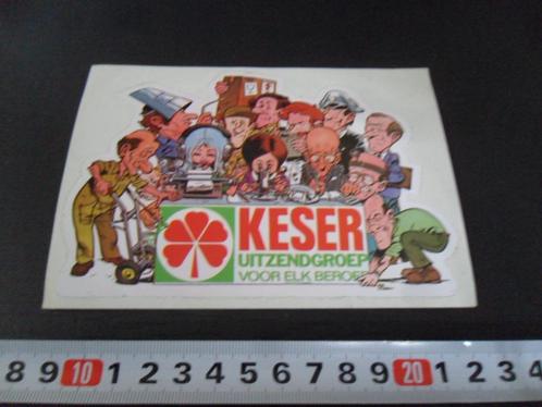 sticker strip beroepen keser uitzendgroep *, Verzamelen, Stickers, Zo goed als nieuw, Bedrijf of Vereniging, Ophalen