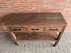Sidetable 110 cm massief oud hout voorraadactie prijs
