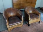 Bart van Bekhoven Fauteuils en Hocker, Ophalen, Gebruikt, 75 tot 100 cm, Leer
