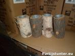 PARTIJ HOUTEN WAXINELICHTHOUDER GROOT ASSORTI, ., Nieuw, Ophalen of Verzenden, .