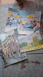 Aquarellen - Diverse Onderwerpen, Antiek en Kunst, Kunst | Etsen en Gravures, Ophalen of Verzenden
