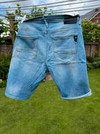 Korte heren short /spijkerbroek maat 34, Ophalen of Verzenden, Zo goed als nieuw, Blauw, W33 - W34 (confectie 48/50)