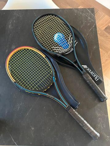 Twee retro Rucanor tennisrackets beschikbaar voor biedingen