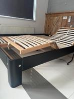 Refurbished Auping auronde 160 x 200 half elektrisch, Huis en Inrichting, Slaapkamer | Bedden, Verstelbaar, Zwart, Tweepersoons
