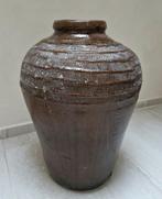 Zeer mooie grote oude olijfpot kruik pot, Huis en Inrichting, Ophalen of Verzenden