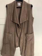 MS beige opengewerkt suedine gilet maat 52, Beige, Trui of Vest, Nieuw, Ophalen of Verzenden