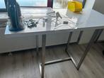 Hoge (bureau) tafel, Huis en Inrichting, Ophalen, Metaal, 100 tot 150 cm, 50 tot 100 cm