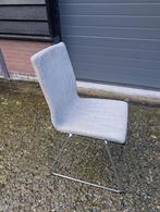 Twee grijze eetkamerstoelen, Huis en Inrichting, Stoelen, Ophalen, Gebruikt, Twee, Stof