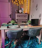 Houten tafel met lade, Huis en Inrichting, Zo goed als nieuw, 150 tot 200 cm, Rechthoekig, 50 tot 100 cm