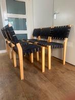 9 mooie Alvar Aalto Artek 611 design stoelen, Gebruikt, Zwart, Design, Ophalen of Verzenden