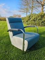 Leolux Scylla fauteuil hoog model nieuw, Stof, Ophalen of Verzenden, 75 tot 100 cm, Zo goed als nieuw