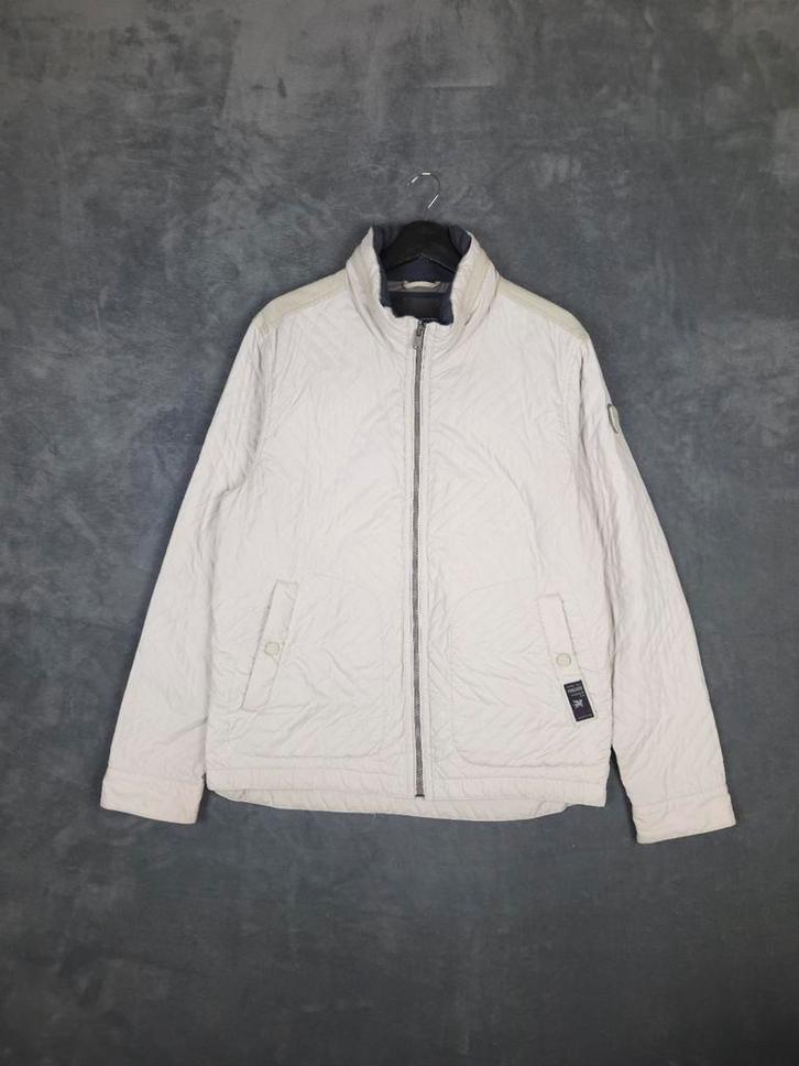 Pme Legend Vanguard Gewatteerde Jas L creme wit, Kleding | Heren, Jassen | Zomer, Zo goed als nieuw, Maat 52/54 (L), Wit, Ophalen of Verzenden