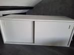 Witte opzetkast met schuifdeuren 100x35x40 cm, Ophalen, Gebruikt