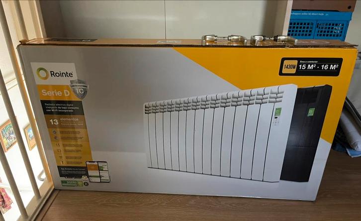 Witte Rointe verwarming. Electrisch. 13 panelen. Op wifi, Doe-het-zelf en Verbouw, Verwarming en Radiatoren, Nieuw, 30 tot 80 cm