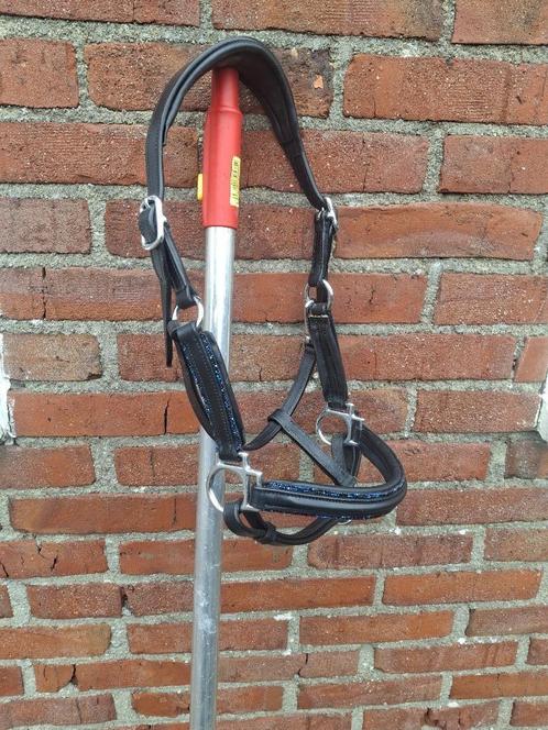 Leren shetlander/ veulen halsters, Dieren en Toebehoren, Paarden en Pony's | Hoofdstellen en Tuigage, Zo goed als nieuw, Overige soorten