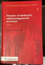 Personen- en familierecht, relatievermogensrecht en erfrecht, Overige wetenschappen, Nieuw, Ophalen of Verzenden, Wolters Kluwer