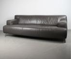 1x Leolux Oscar Bank 3 Zits (210cm) Grijs – Leer, Huis en Inrichting, Banken | Bankstellen, Niet ingevuld, Gebruikt, Minder dan 75 cm