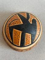 Prachtige gedecoreerde schaal calabas cantaloupe Afrika, Huis en Inrichting, Woonaccessoires | Schalen en Manden, Ophalen of Verzenden