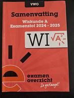 ExamenOverzicht - Samenvatting Examenstof Wiskunde A VWO, Ophalen of Verzenden, Nederlands, Overige niveaus, ExamenOverzicht