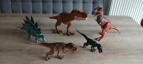 Jurassic park world dino carnotaurus t-rex stegosaurus, Kinderen en Baby's, Speelgoed | Actiefiguren, Gebruikt, Ophalen of Verzenden