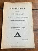 Nederlands mobilisatie AI hembrug voorschrift rookhandgranaa, Verzamelen, Militaria | Tweede Wereldoorlog, Ophalen of Verzenden