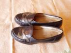 zwart / lever / ecru kleurige leren moccasin, maat 37,5, Zwart, Ophalen of Verzenden, Zo goed als nieuw, Espadrilles of Moccasins